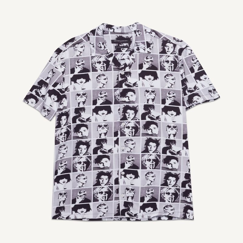 SEVEN SEVEN - Camisa Para Hombre Manga Corta  Color Negro Marca Seven Seven #45011957
