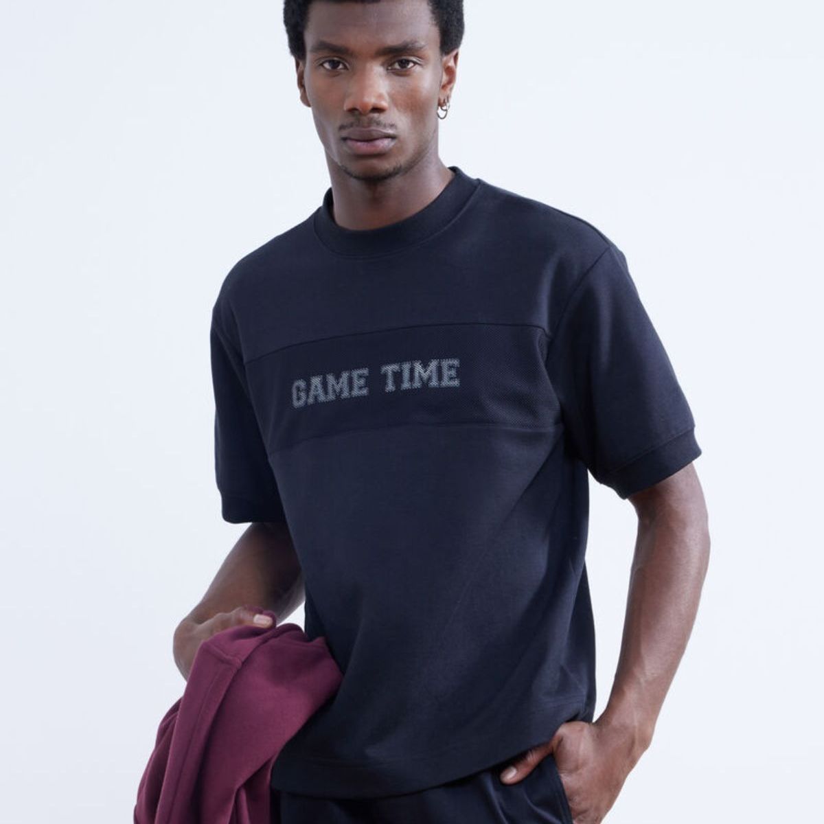 SEVEN SEVEN - Camiseta Para Hombre Manga Corta Color Negro Marca Seven Seven #45092472