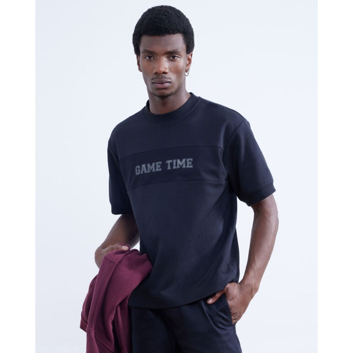 SEVEN SEVEN - Camiseta Para Hombre Manga Corta Color Negro Marca Seven Seven #45092472