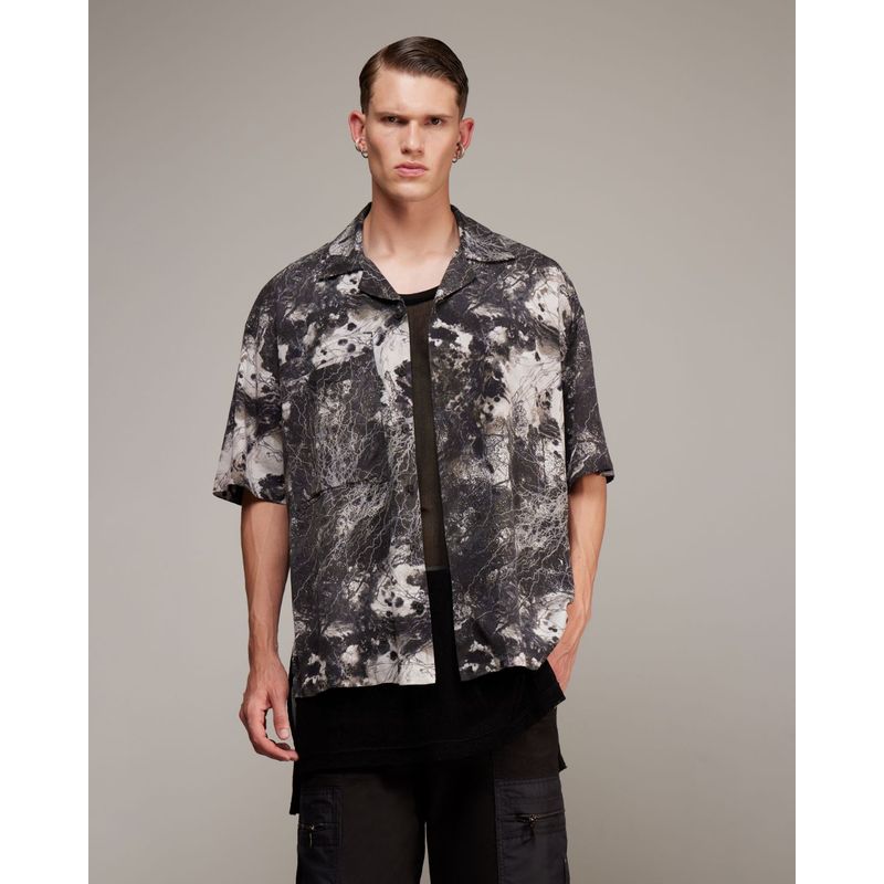 SEVEN SEVEN - Camisa Para Hombre Manga Corta  Color Negro Marca Seven Seven #45011999