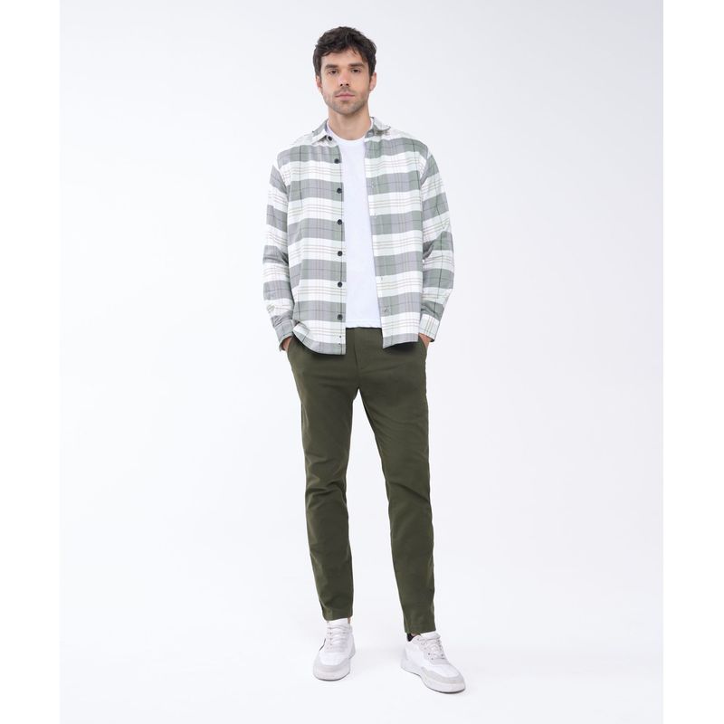 SEVEN SEVEN - Camisa Para Hombre Manga Larga  Color Verde Claro Marca Seven Seven #45011912