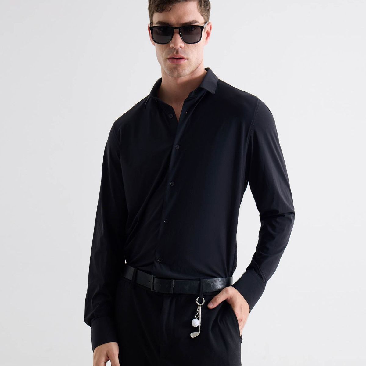 SEVEN SEVEN - Camisa De Hombre  Color Negro Marca Seven Seven #45011952