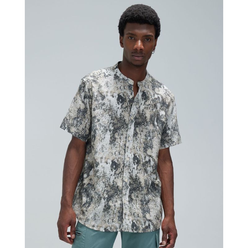 SEVEN SEVEN - Camisa Para Hombre Manga Corta  Color Cafe  Marca Seven Seven #45011996