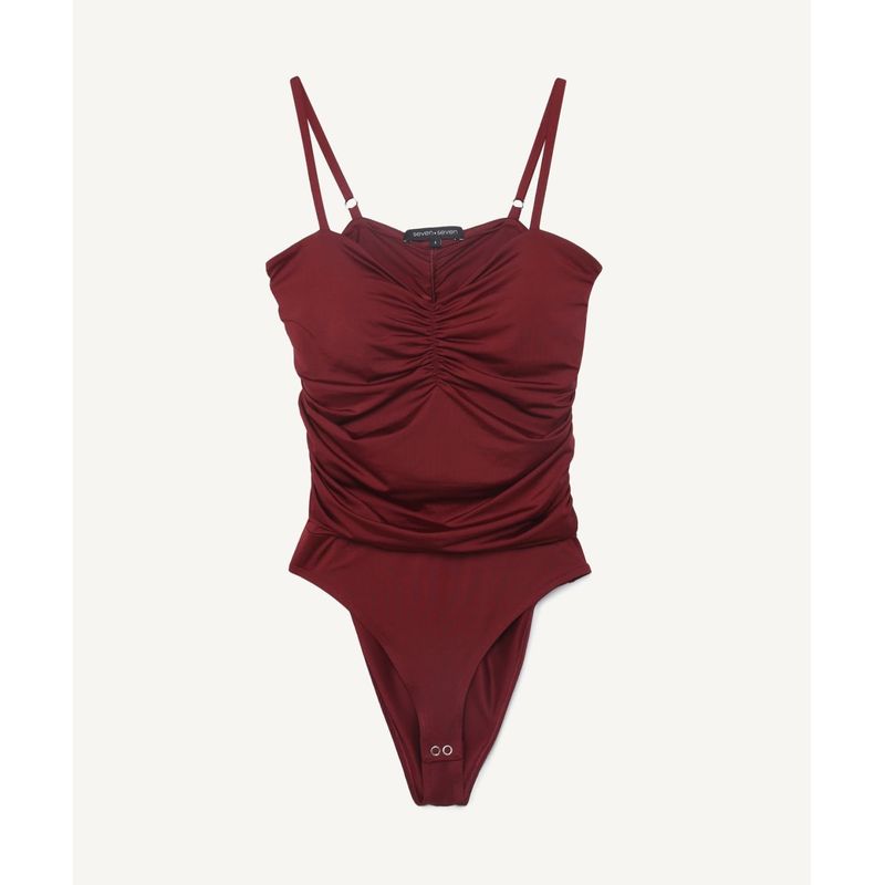 SEVEN SEVEN - Camiseta Mujer Seven M/S Vino Nailon 28095219-4637