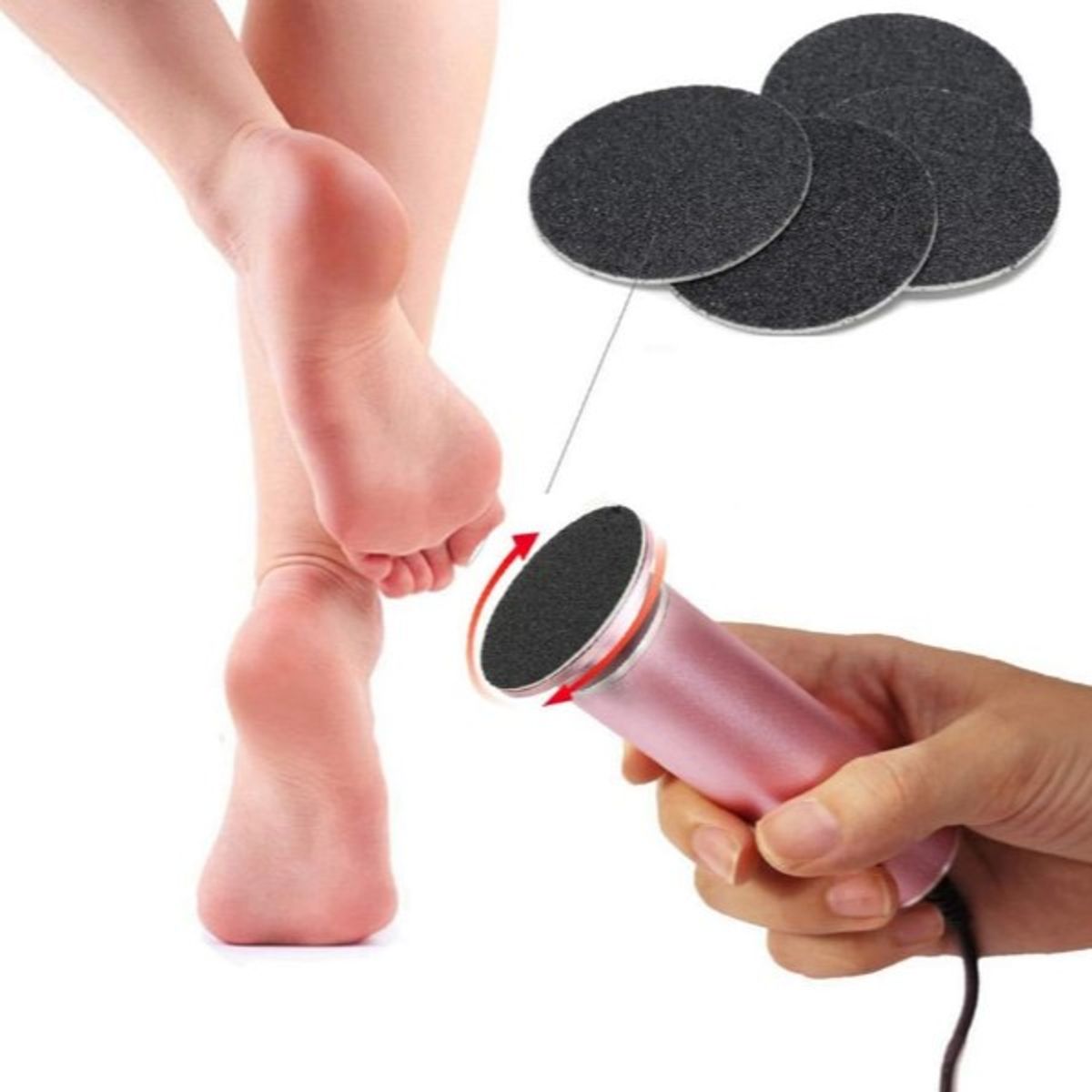 GENERICO - Removedor De Callos Para Pies Electrico + 60 Limas