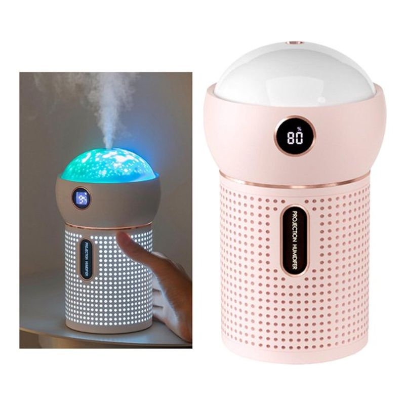 GENERICO - Humificador Difusor Aromas Niebla Fría Proyector Luz Galaxia