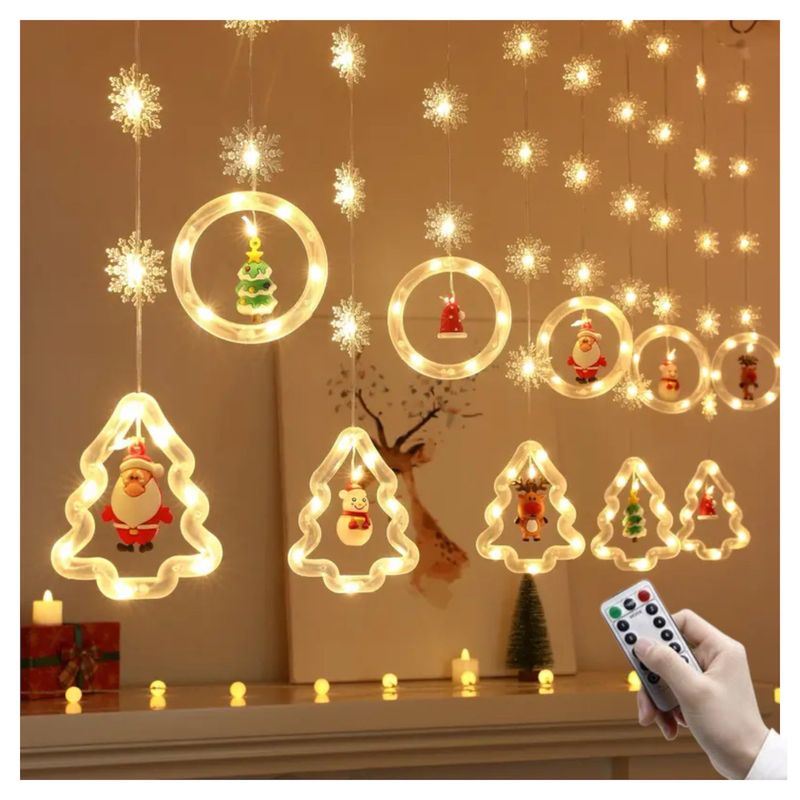 MULTIPLACE COLOMBIA - Luces de navidad decorativas con figuras De estrellas