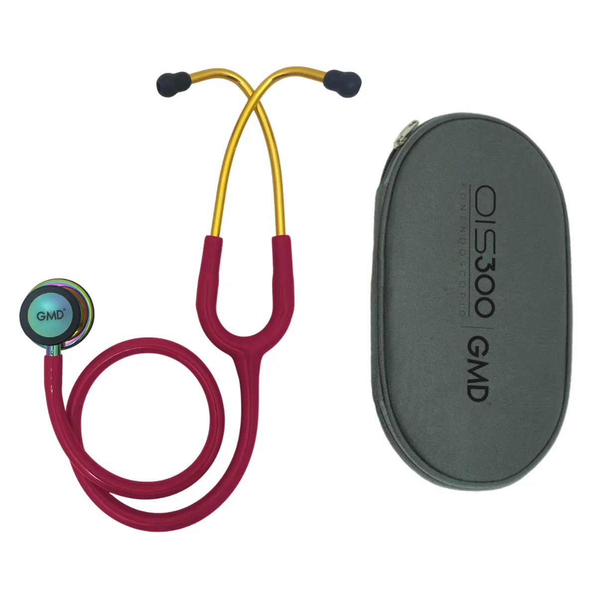 GMD - Fonendoscopio Profesional Doble Servicio Ois 300 Color Cherry