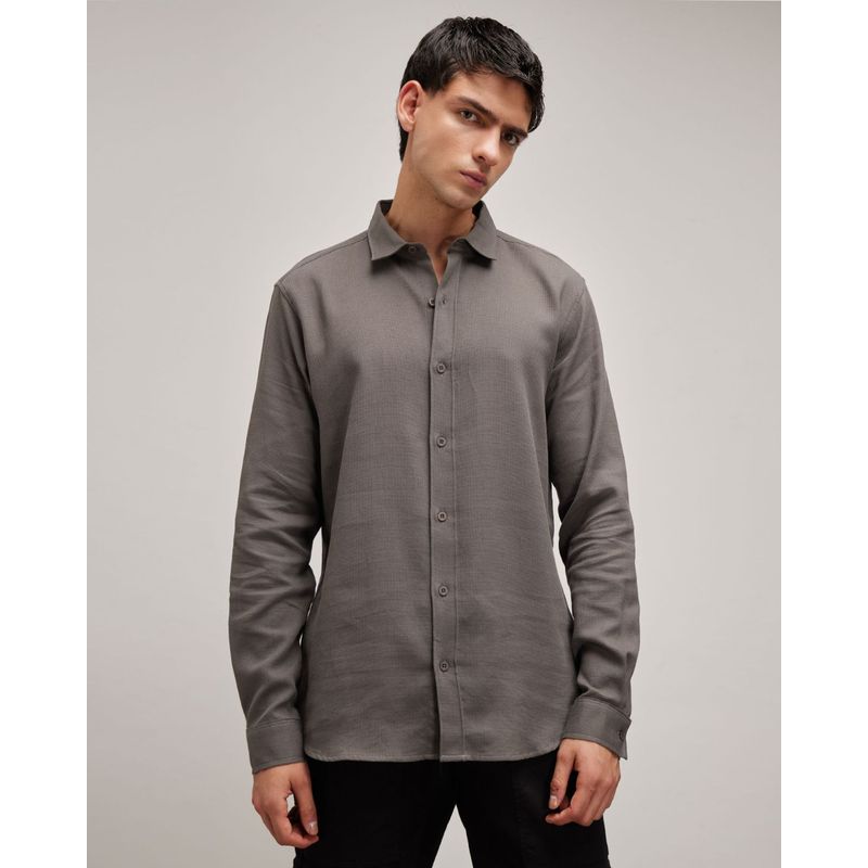 SEVEN SEVEN - Camisa Para Hombre Manga Larga  Color Gris  Marca Seven Seven #45012002