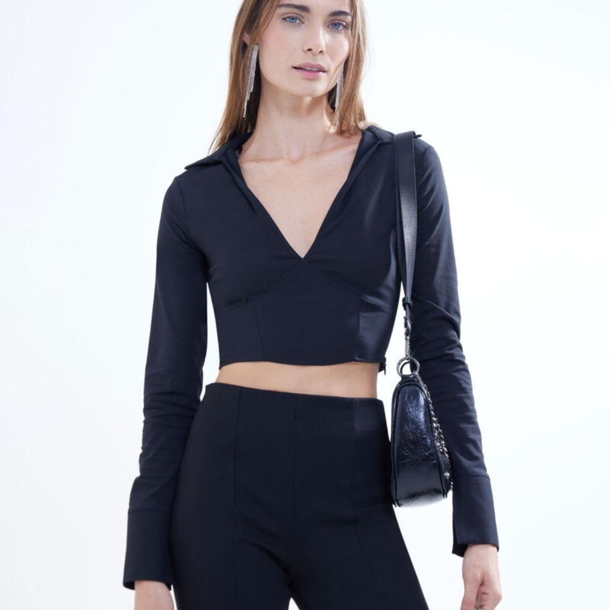 SEVEN SEVEN - Blusa Para Mujer Manga Larga Color Negro Marca Seven Seven #28123863