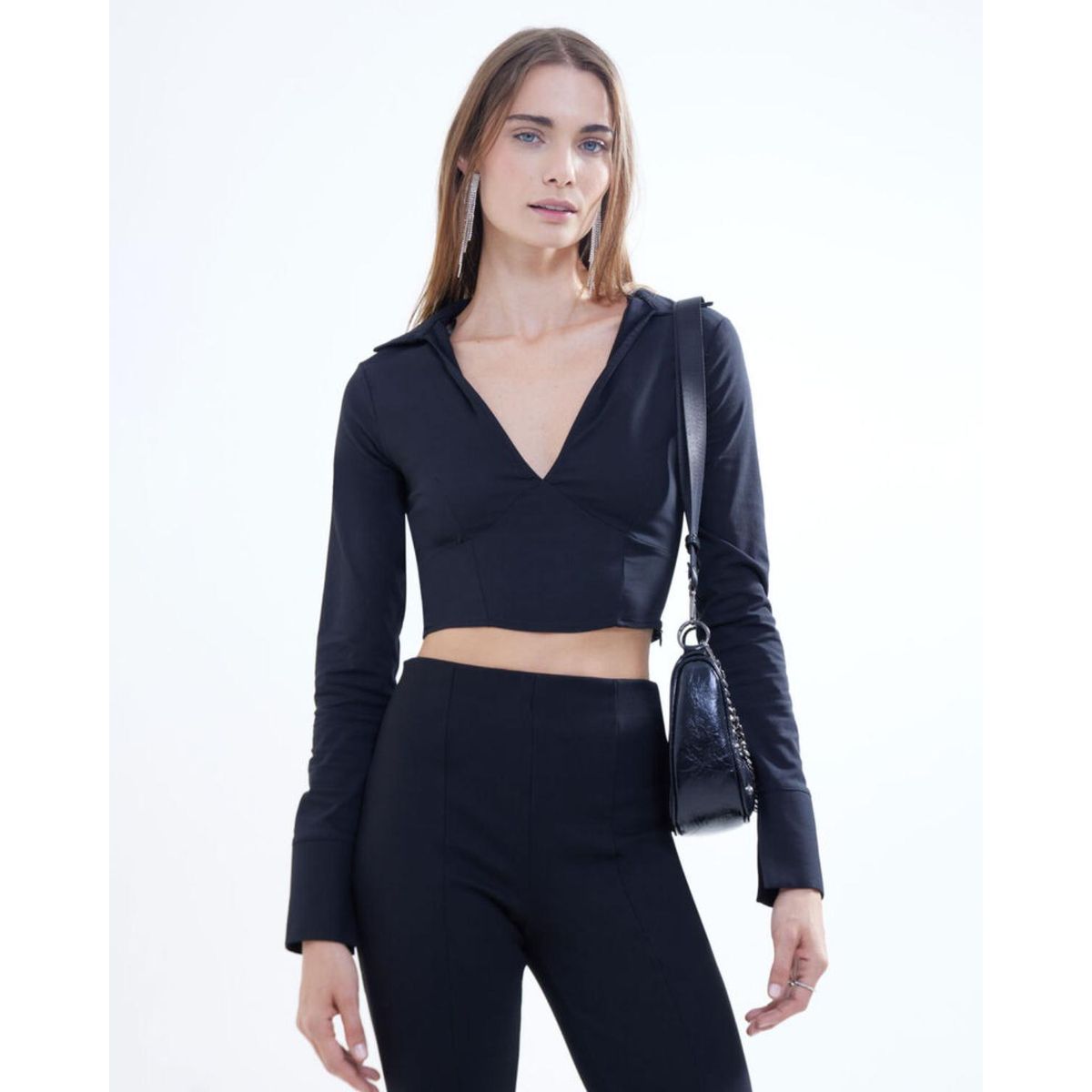 SEVEN SEVEN - Blusa Para Mujer Manga Larga Color Negro Marca Seven Seven #28123863