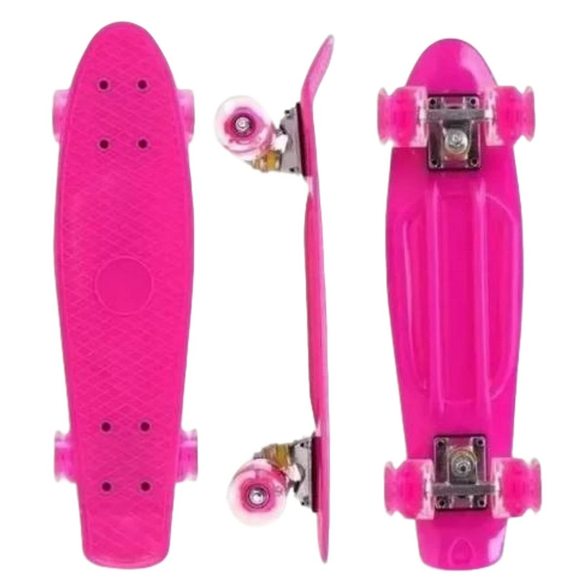 GENERICO - Patineta Skate Penny Mini Long Board Llanta Goma Con Luces