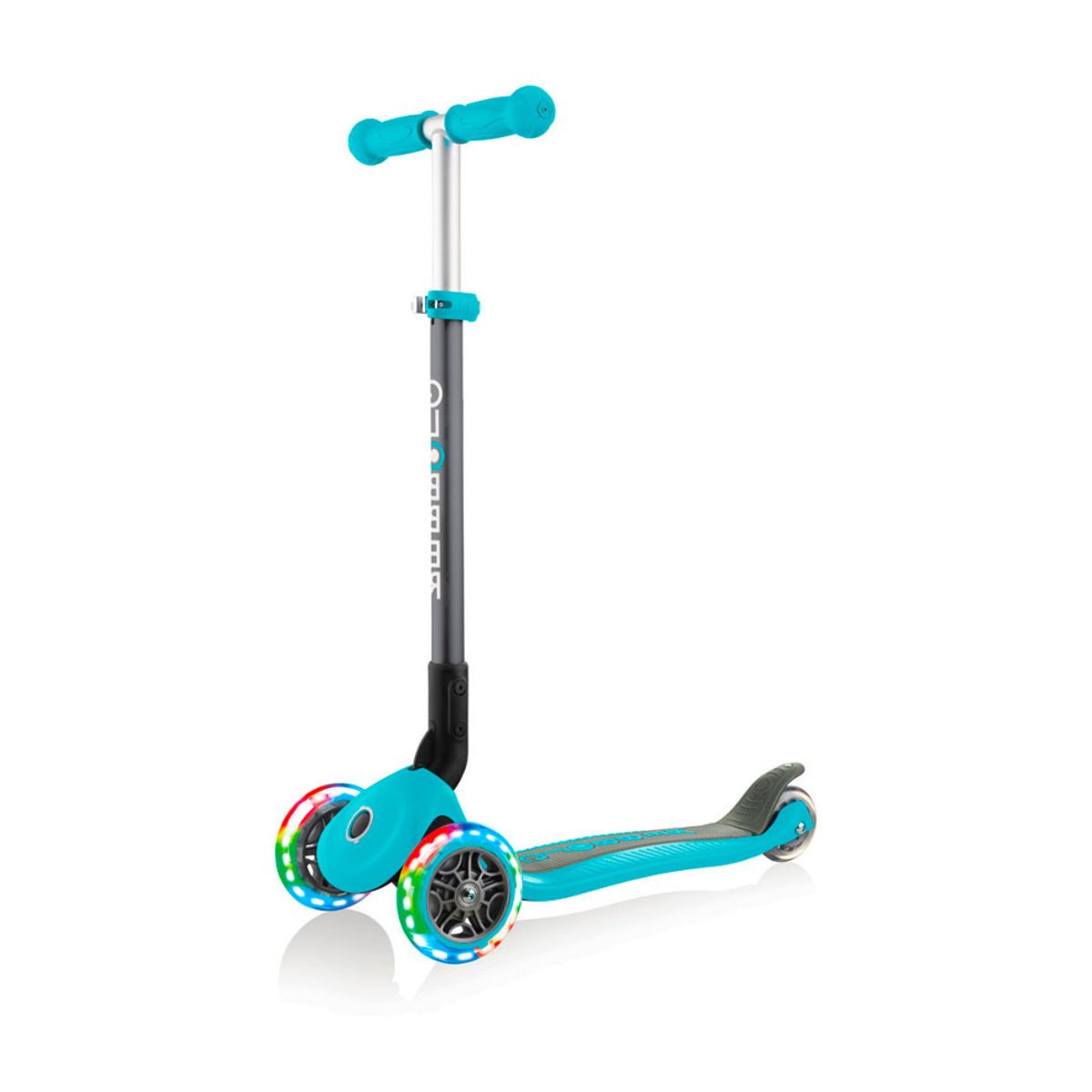 GLOBBER - Patineta Plegable Con Luces Globber Primo verde Para Niños