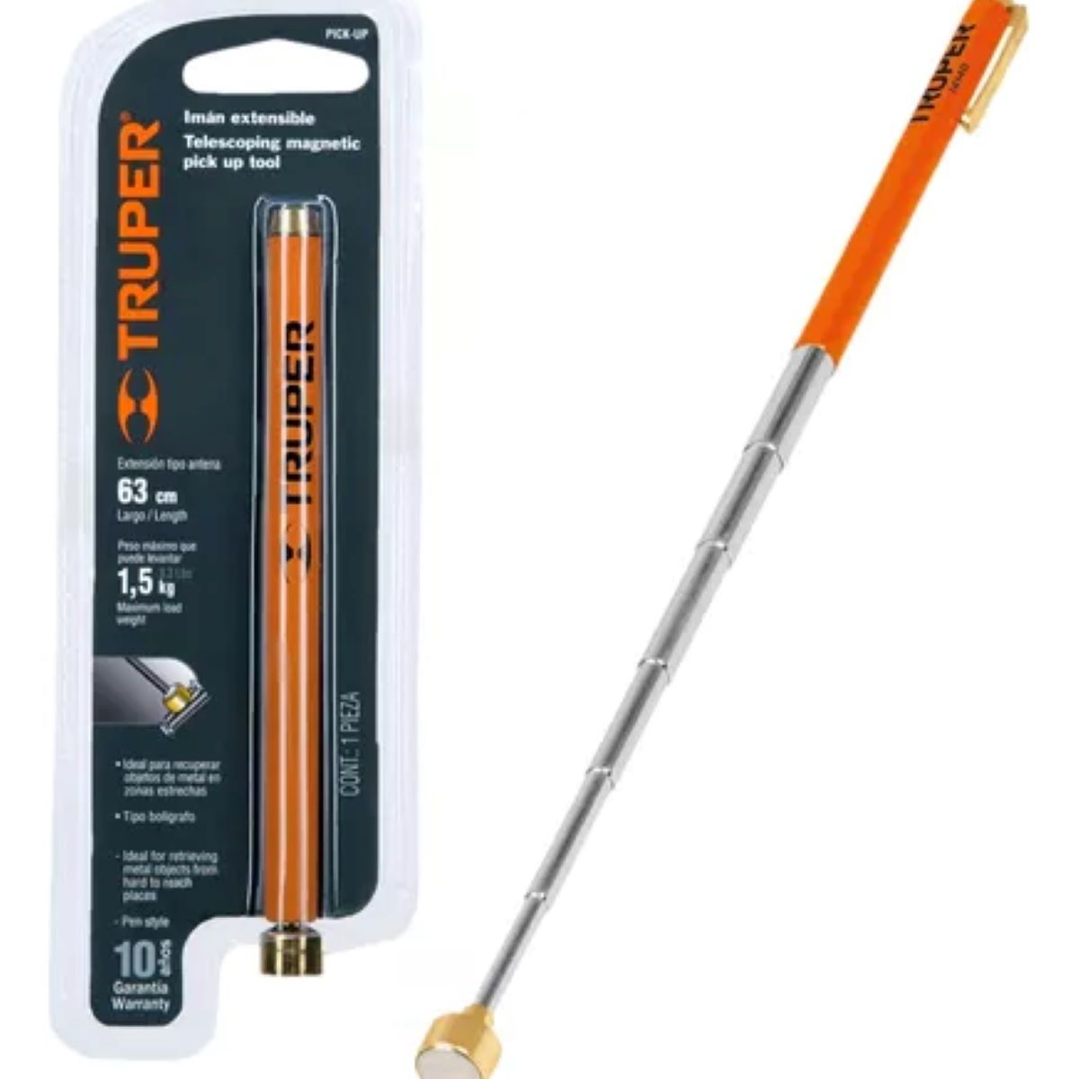 TRUPER - Iman Pescador Extensible 63cm Tipo Lapiz Truper