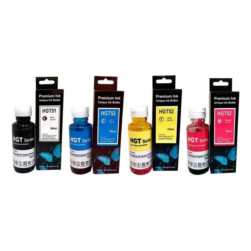 GENERICO - Tinta Para Hp Gt51 Inktank 115 310 - 319  410 - 419 Negra