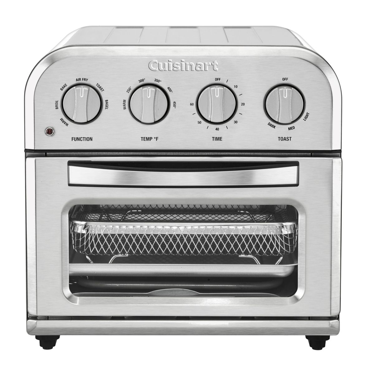 CUISINART - Horno Tostador Compacto con Freidora de Aire Cuisinart TOA-28 Acero Inoxidable