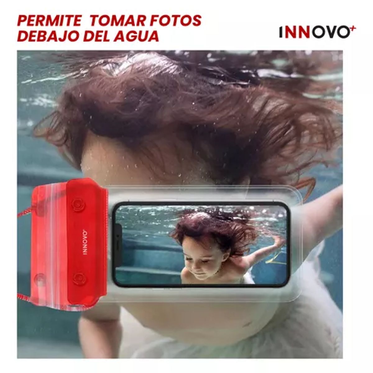 GENERICO - Estuche 100% Sumergible Para Celular Piscina Bolso Estuche