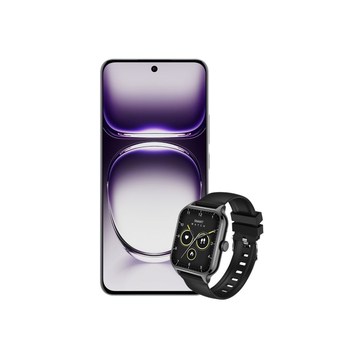 OPPO - Celular OPPO Reno 12 5G RAM 12GB ROM 512GB + Smartwach Gris