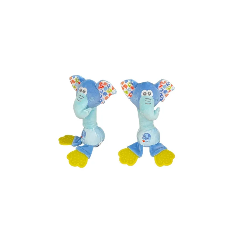MUNDO BEBE - sonajero peluche llamadientes bebe niño niña estimulacion