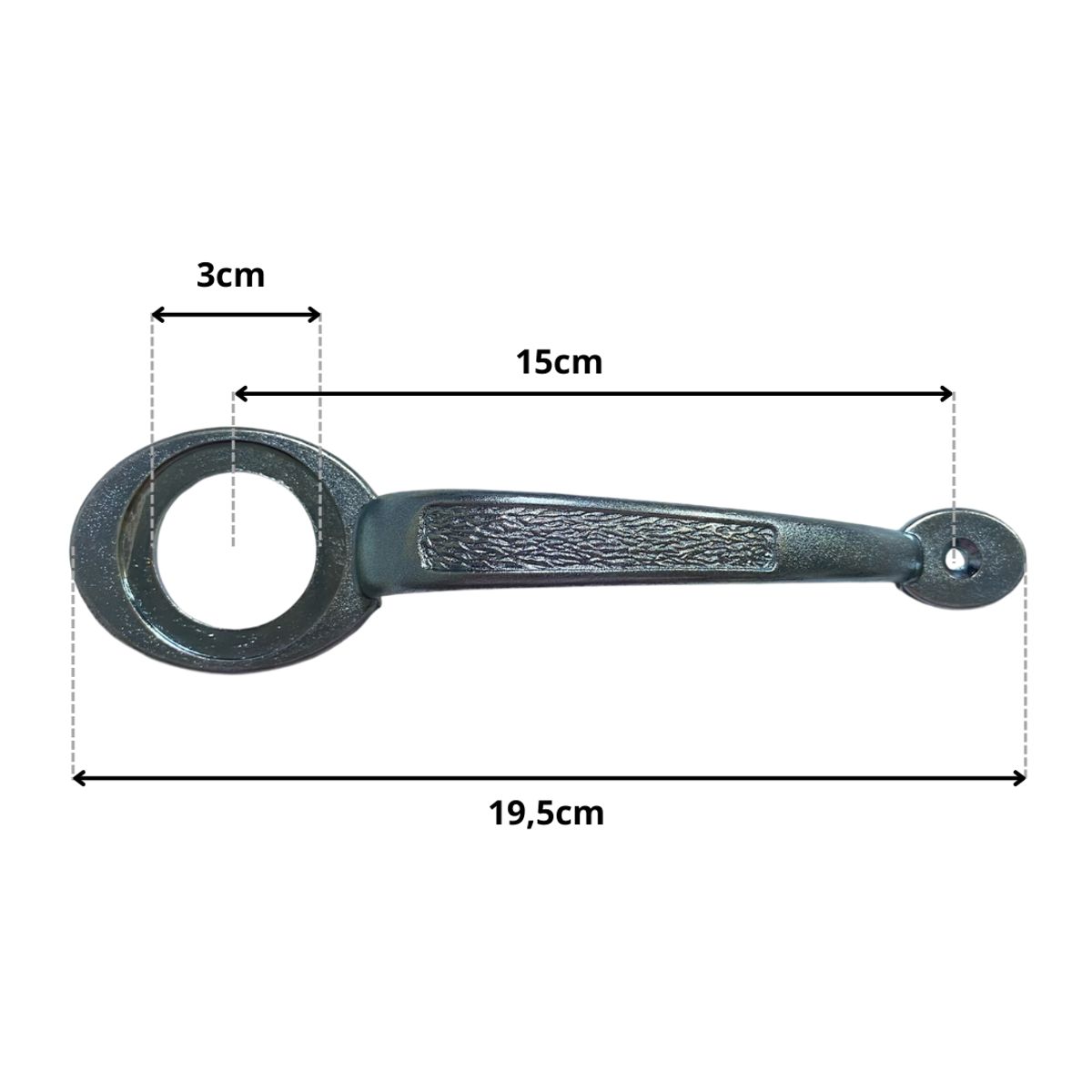 GENERICO - Manija Para Puerta Vintage Garvanizado Gato plata