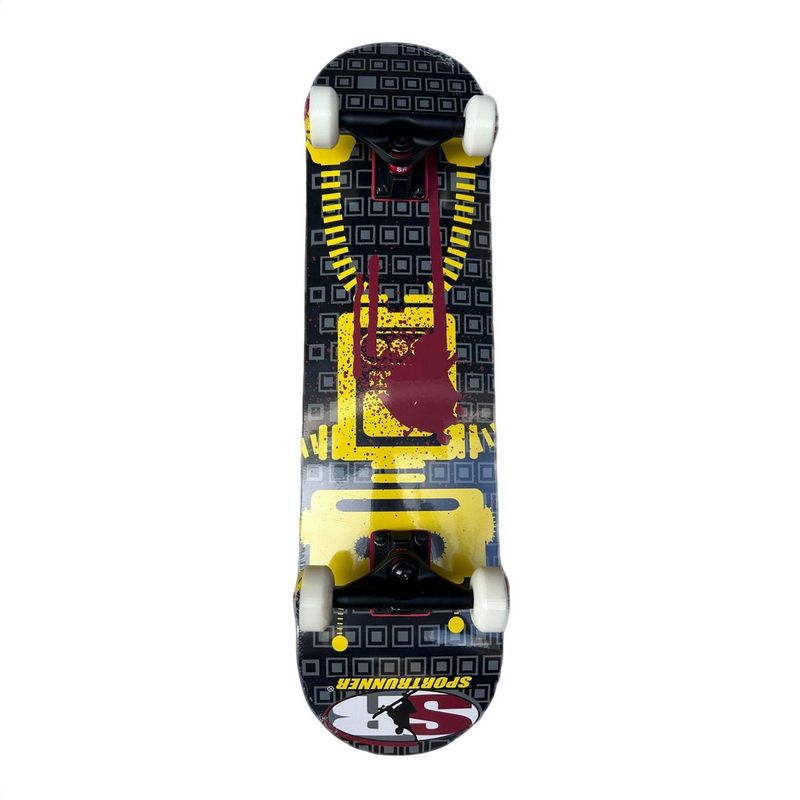 GENERICO - Tabla Profesional Skate Patineta Pino Canadiense Rueda Goma