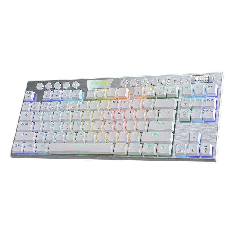 REDRAGON - Teclado Gamer Inalámbrico Redragon K621W RGB Horus Tkl Red
