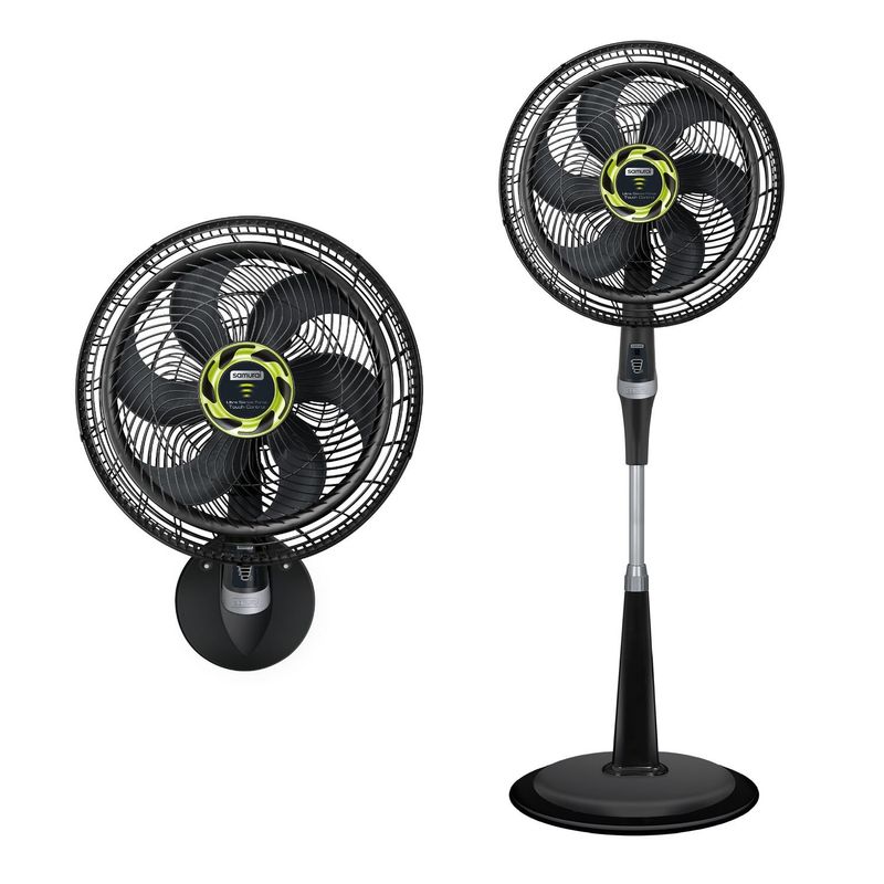 SAMURAI - Ventilador Samurai Ultra Silence Force Control Remoto 2en1 Negro