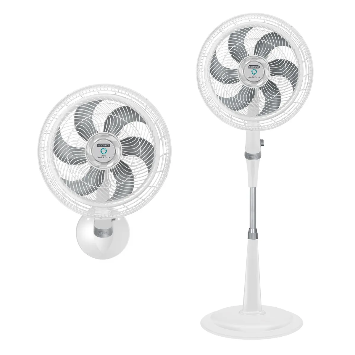 SAMURAI - Ventilador Samurai Ultra Silence Force 2en1 Blanco