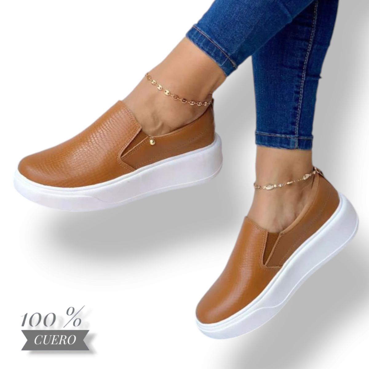 EVEGONZ - Zapato Casual en Cuero Para Mujer Calzado Oxford