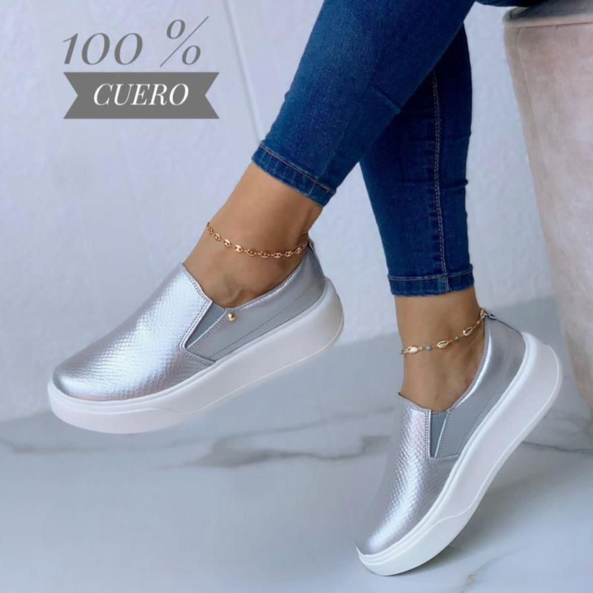 EVEGONZ - Zapato Casual en Cuero Para Mujer Calzado Oxford
