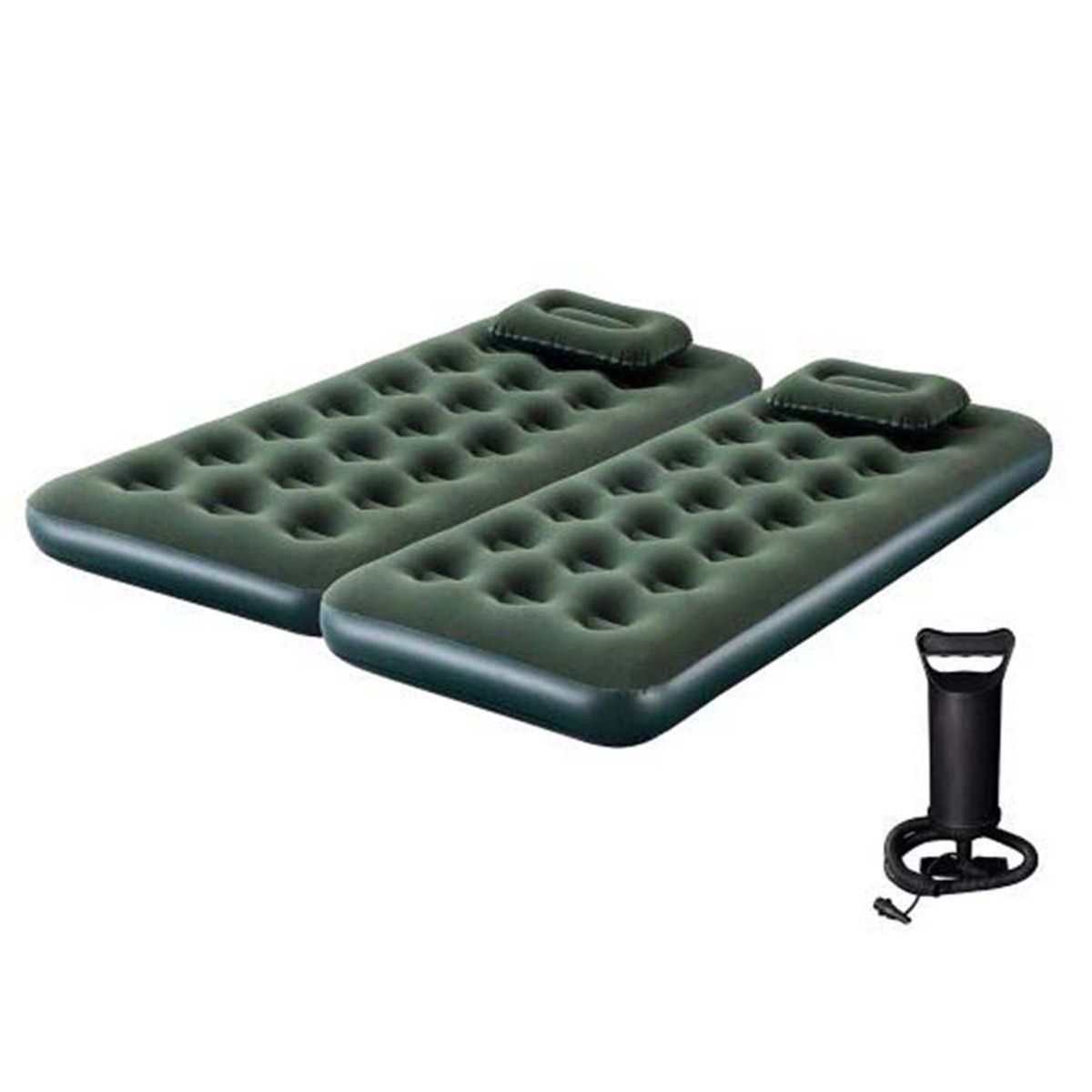 BESTWAY - Colchon Inflable Doble + Almohadas Inflador
