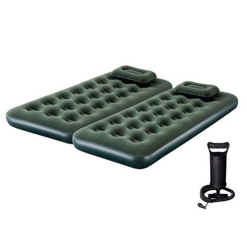 BESTWAY - Colchon Inflable Doble + Almohadas Inflador