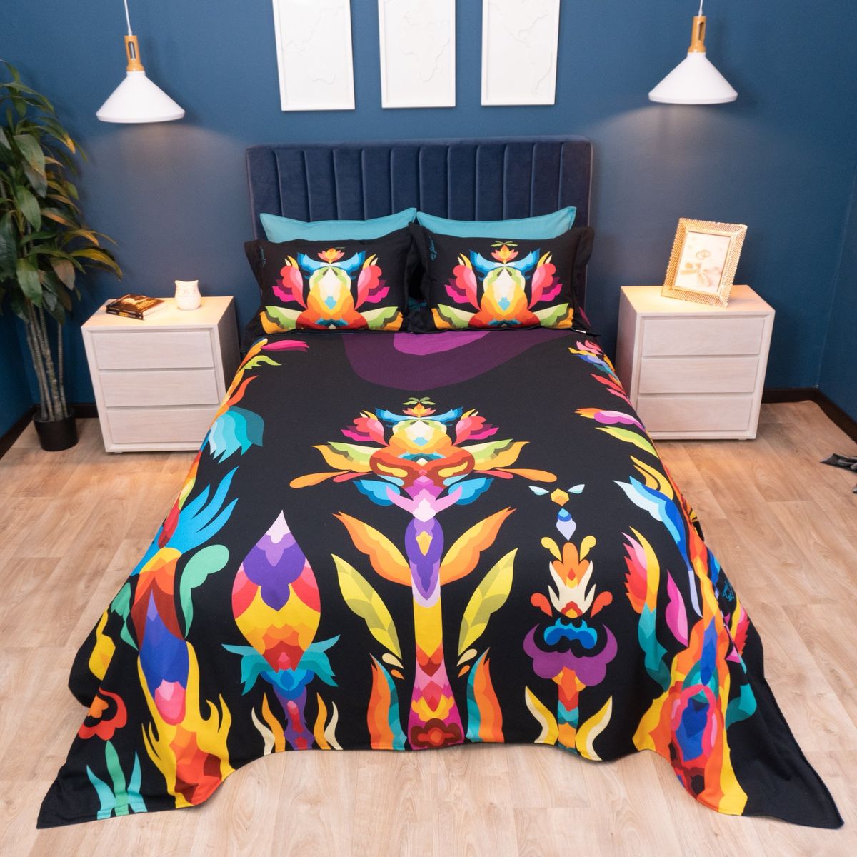 AMARE HOME - Duvet Cover Aura de Páramo - Colección Ledania 3 Piezas Doble.