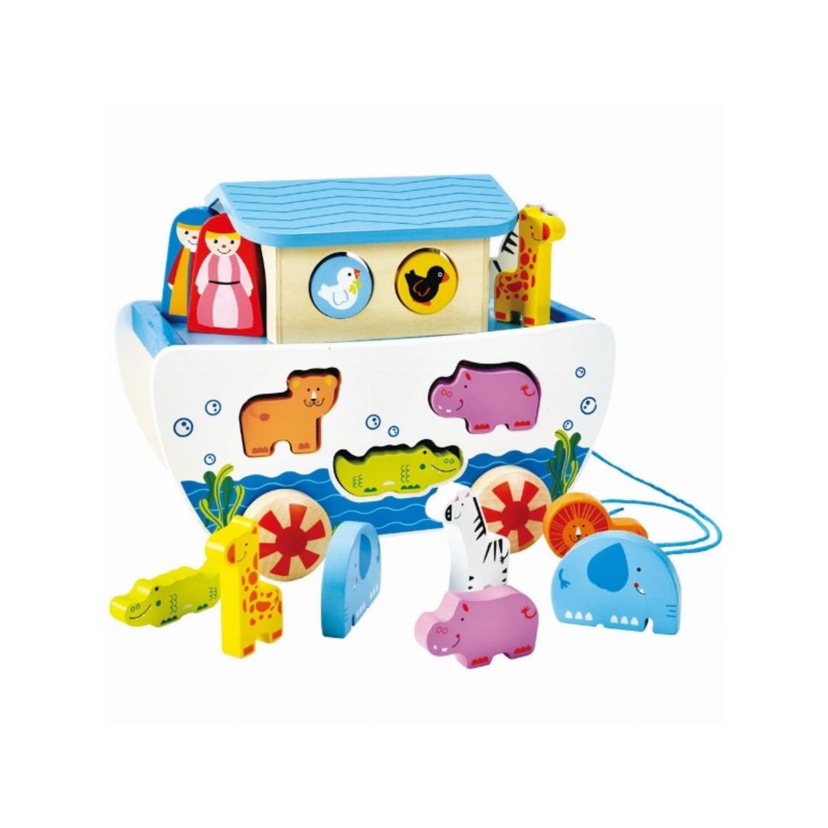 HAPE - Juego Educativo Para Encajar Arca De Noé madera Para Niños
