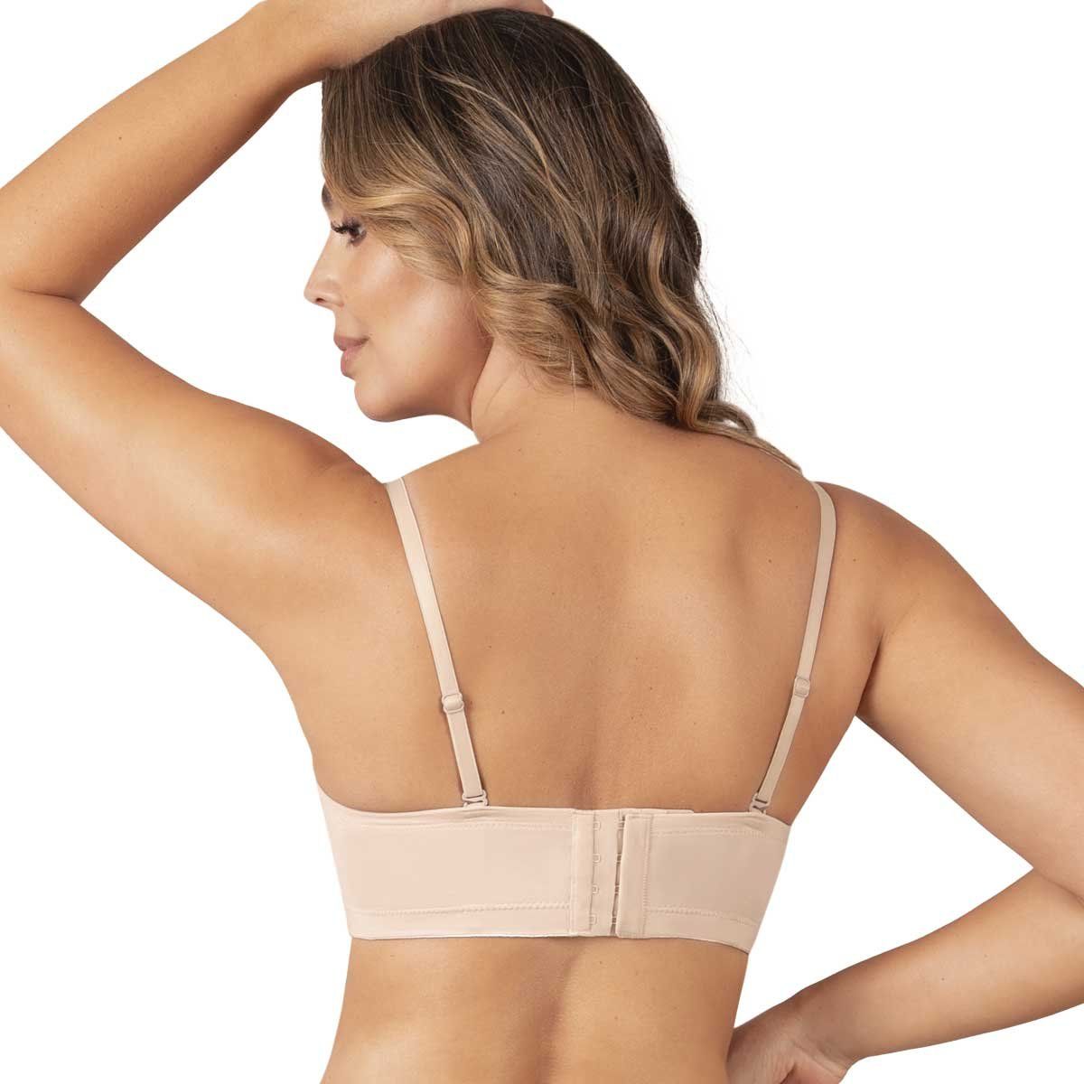 HABY - Brasier Strapless Doble Realce Para Mujer Haby