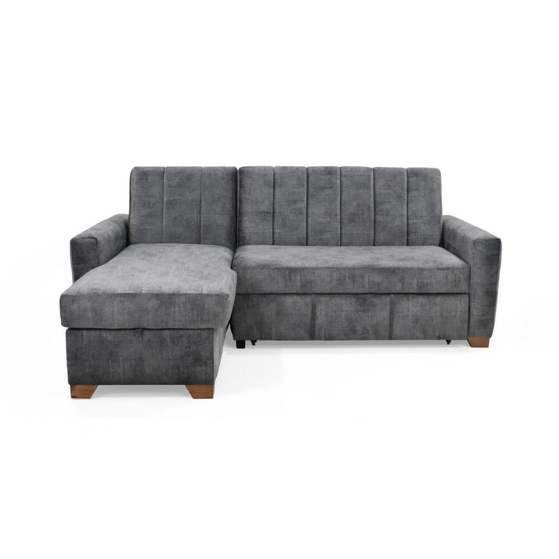 VENECIA - Sala en L Derecha Multifuncional Apolo 92X220X160 Gris