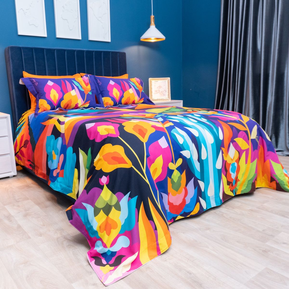 AMARE HOME - Duvet Cover Paisaje Ancestral - Colección Ledania 3 Piezas Queen.