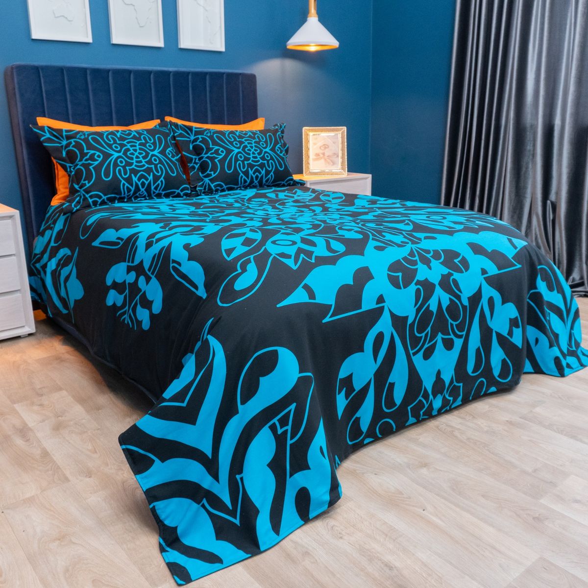 AMARE HOME - Duvet Cover Flora Satelital - Colección Ledania 3 Piezas King.