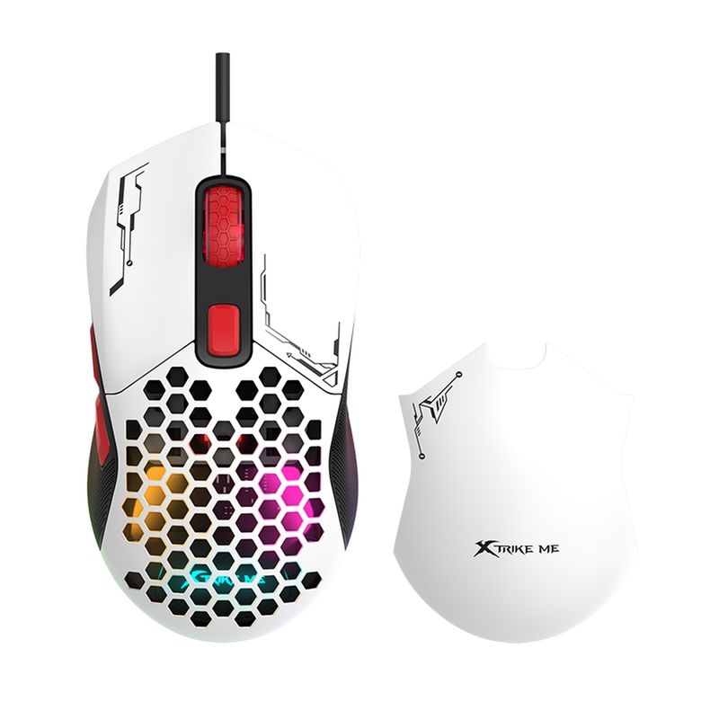 XTRIKE ME - Mouse Gamer RGB Optico PC USB 6 Botones 7200 DPI Xtrike Me GM-316W