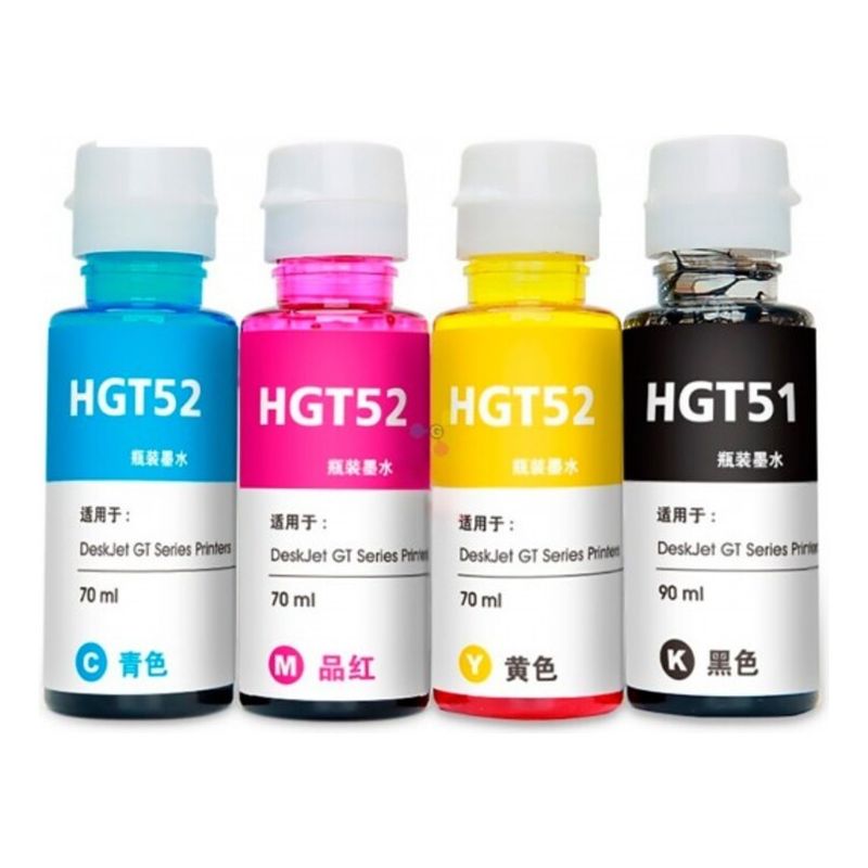 GENERICO - Tinta Premium Para Hp Gt51 Deskjet 5810-5820-5822 Negra 90ml