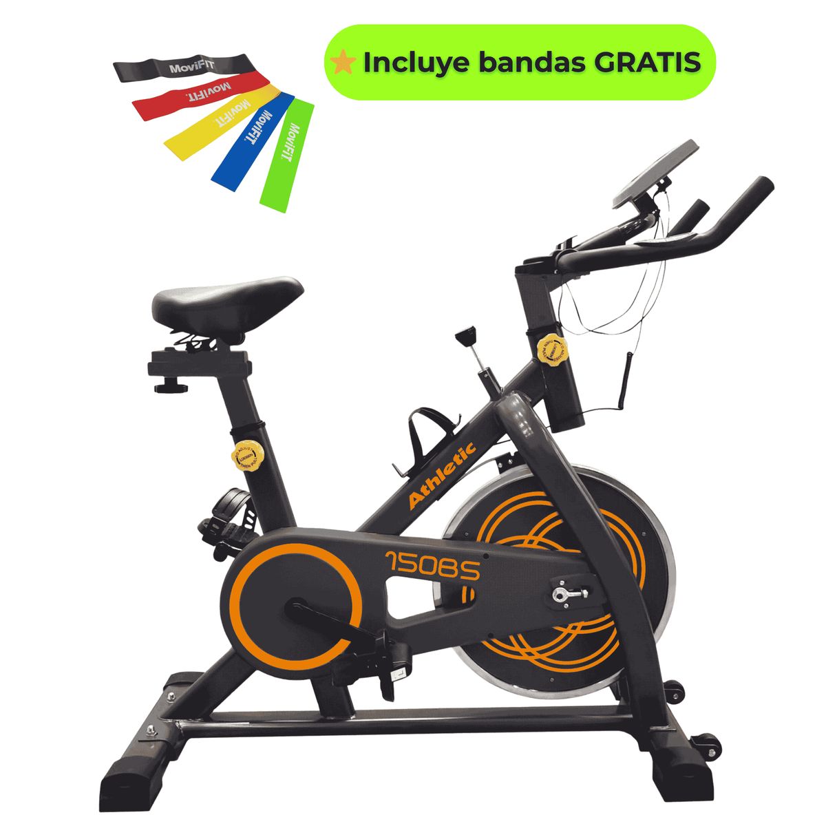 ATHLETIC - Bicicleta Spinning Athletic 150BS Volante 6 KG.