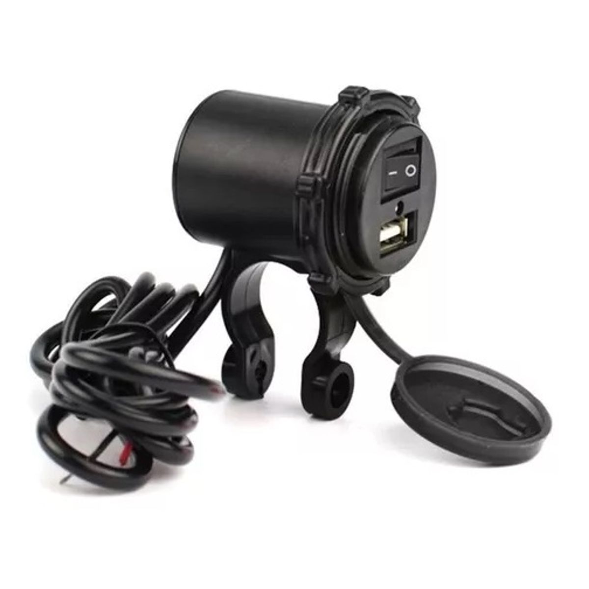 GENERICO - Cargador Moto Socket Usb Con Interruptor