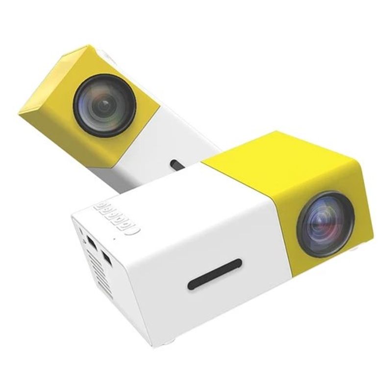 GENERICO - Mini Proyector LED Yg300 HD Beam 600 1080P HDMI