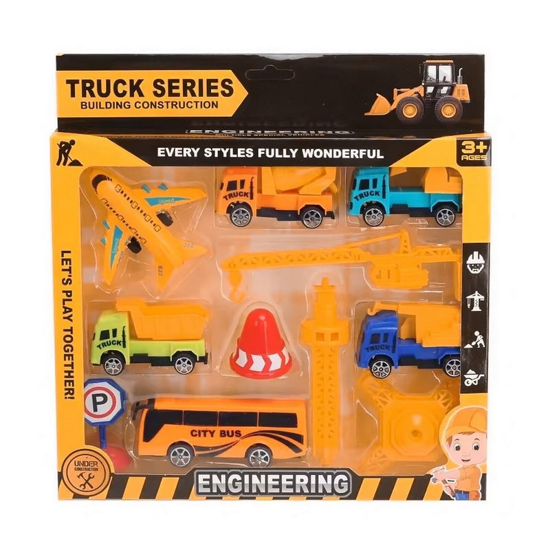 GENERICO - Camion Vehículos Gruas Construccion Multicolor Juguete Niños