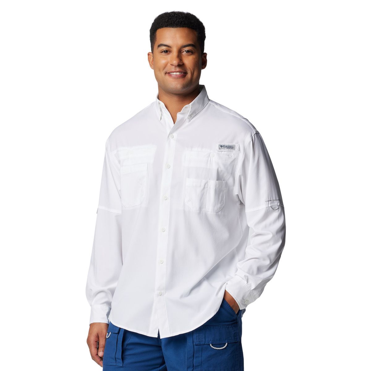 COLUMBIA - Camisa Hombre Columbia TAMIAMI II L/S SHIRT Blanco COLUMBIA