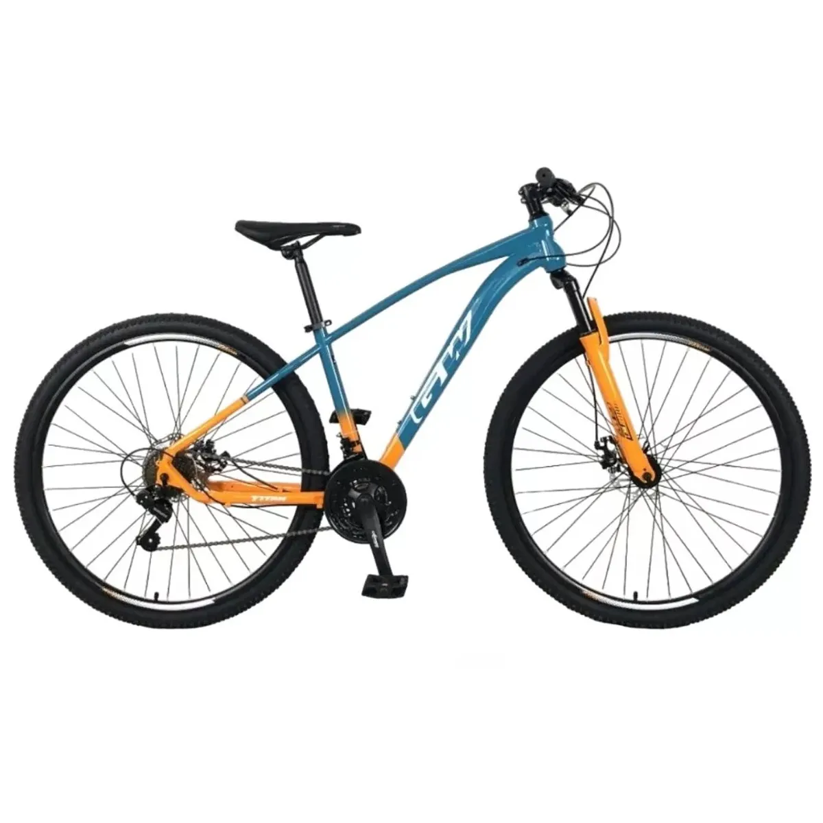 GW - Bicicleta de Montaña GW Titan 29 21V Naranja Verde