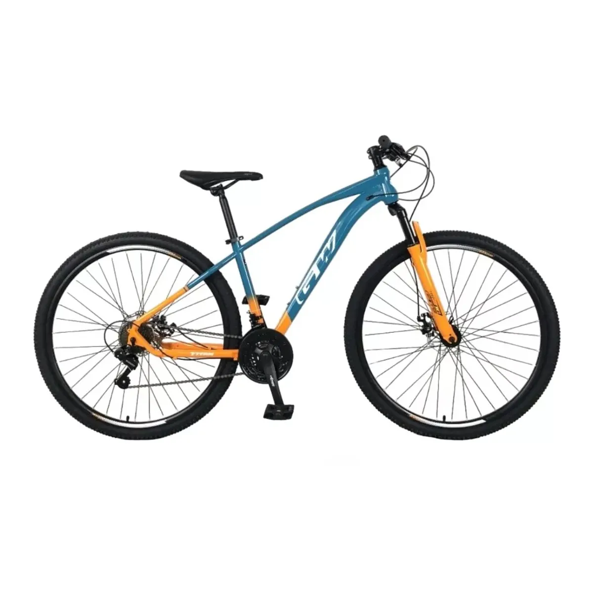GW - Bicicleta de Montaña GW Titan 29 21V Naranja Verde