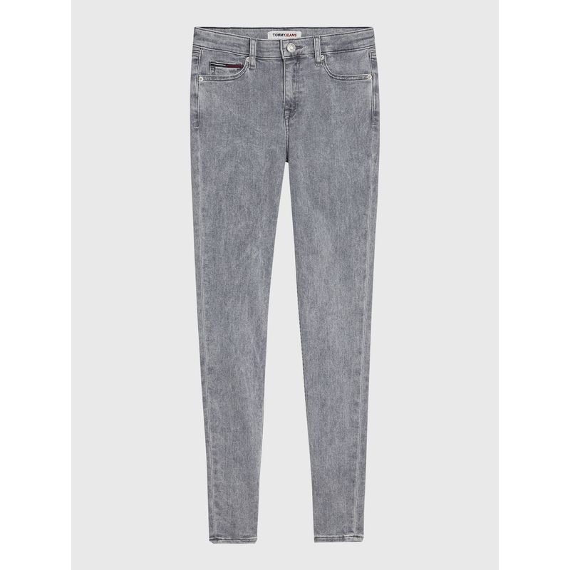 TOMMY HILFIGER - Jeans Gris Nora De Talle Medio Ceñidos para Mujer Tommy Hilfiger