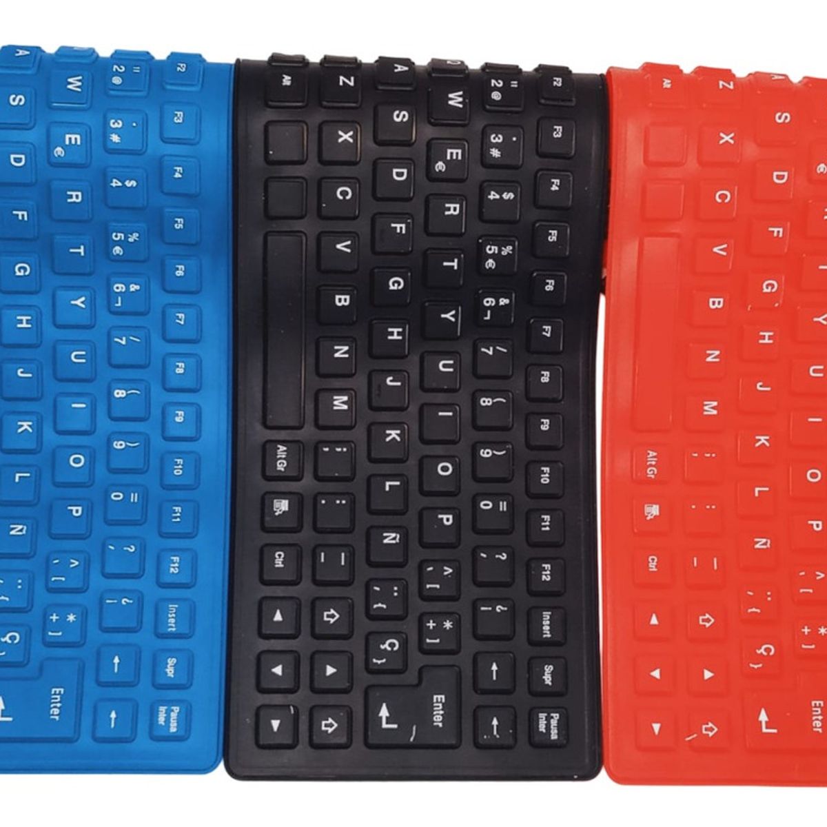 GENERICO - Teclado Flexible Usb Portátil Plegable Resistente Polvo Agua