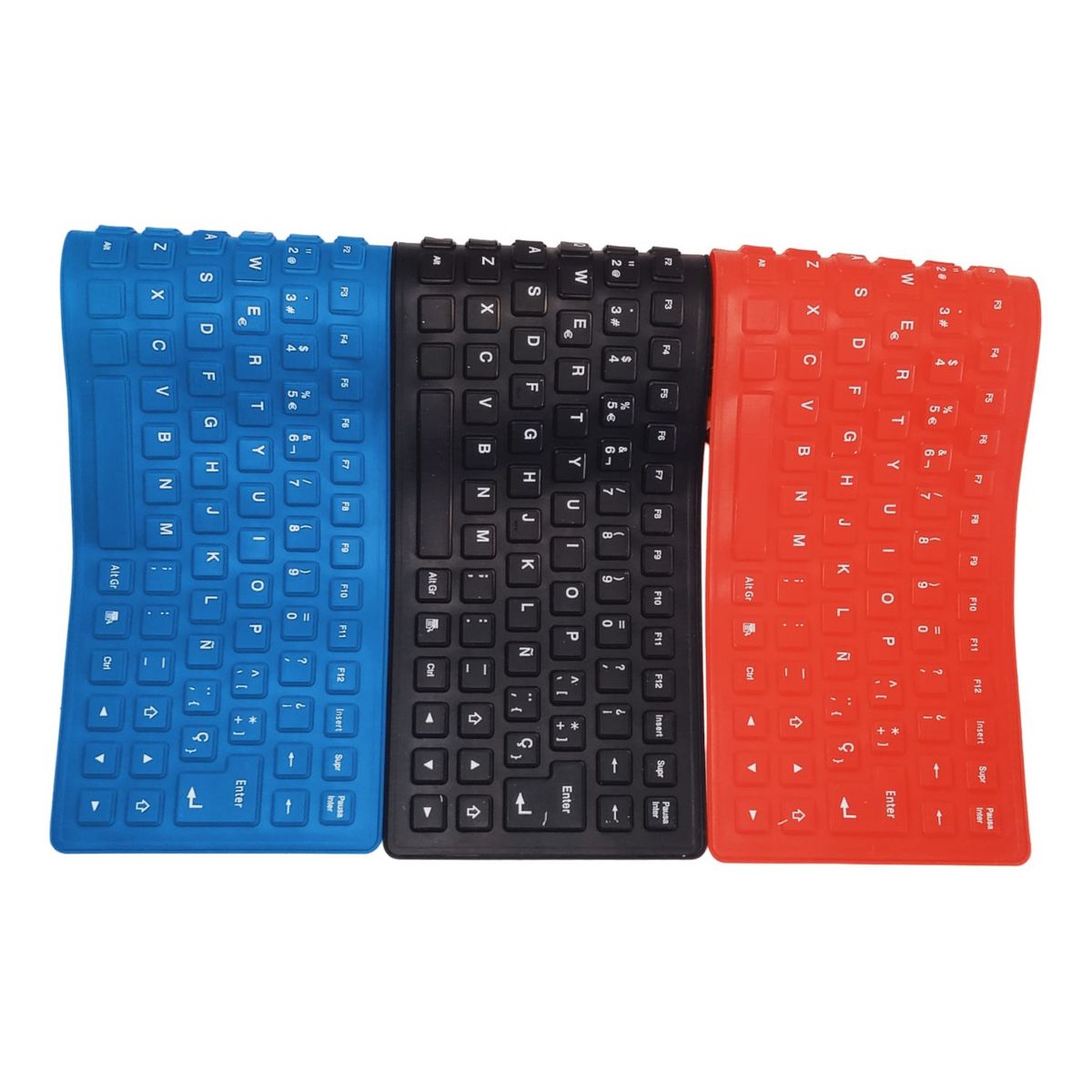 GENERICO - Teclado Flexible Usb Portátil Plegable Resistente Polvo Agua